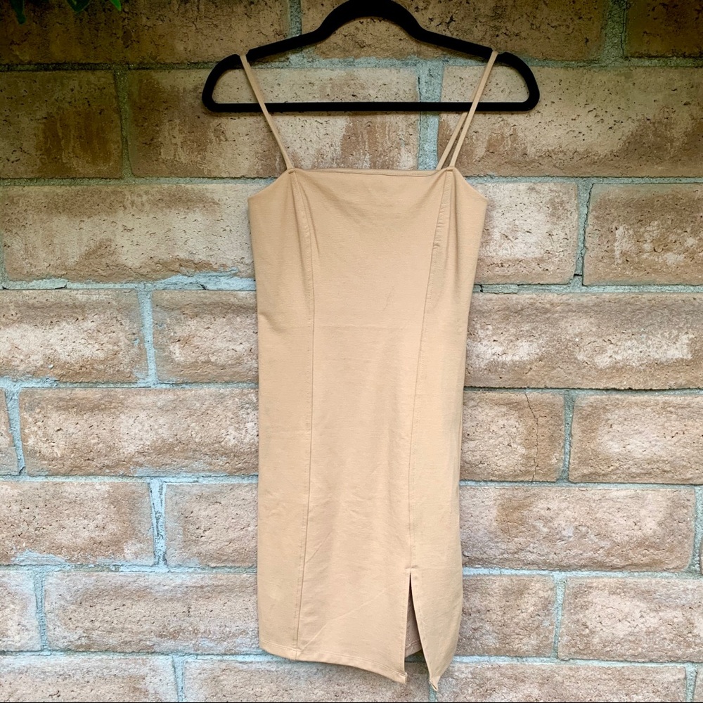 Square neck mini dress